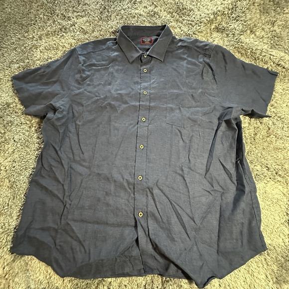 UNTUCKit Other - UNTUCKit Men's Long Sleeve Navy Blue Collared Button Down Shirt Size 3XL